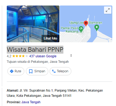 Wisata Bahari PPNP